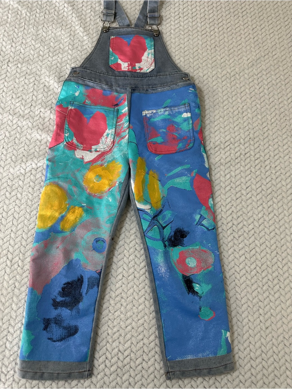 Overalls Blue Denim  Custom Made Youth 5y